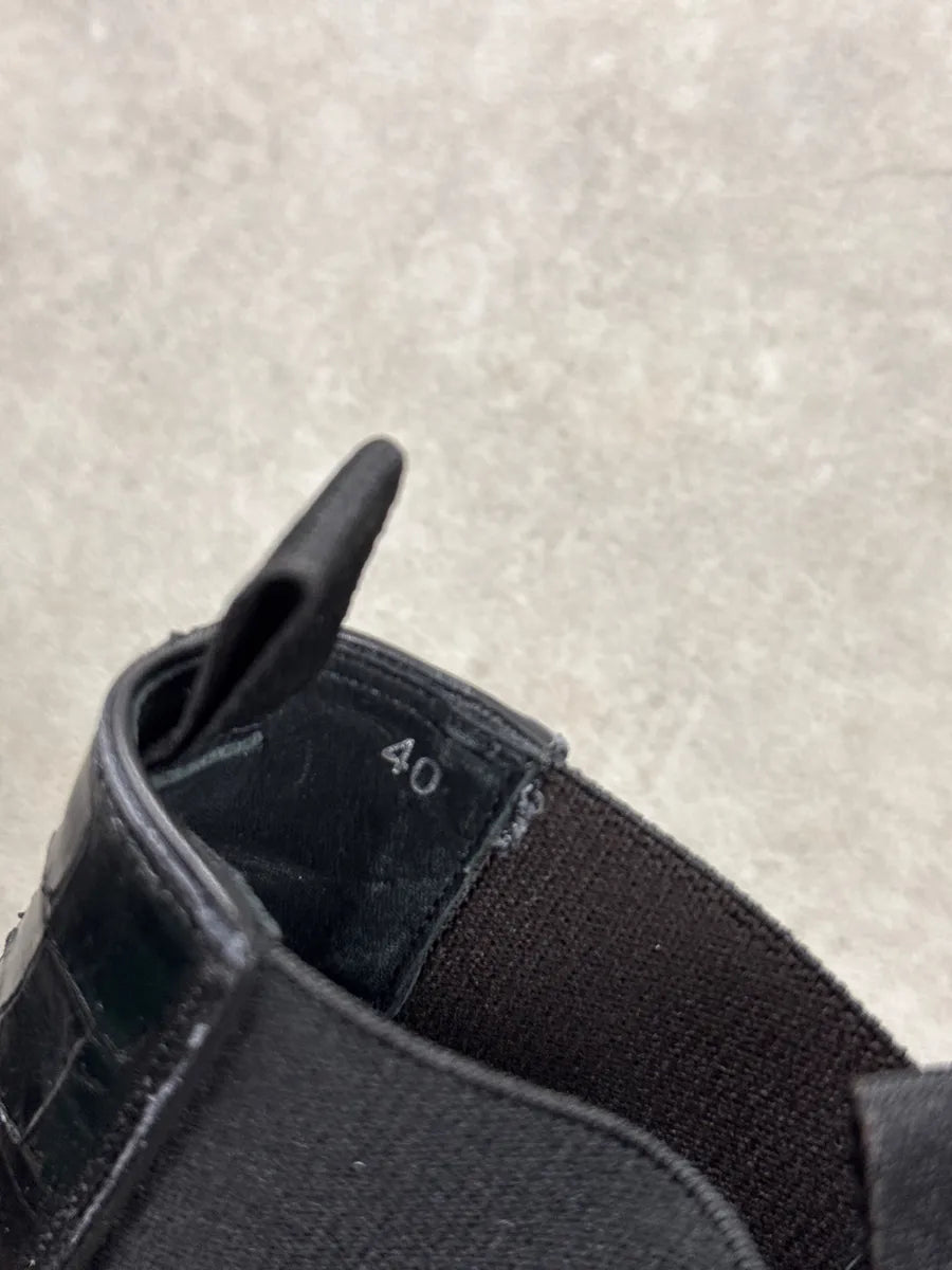 Giuseppe Zanotti Black Crocodile Leather Boots PfpTAryi 7