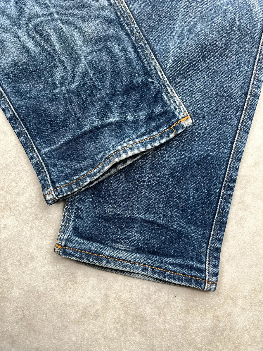 Acne Studios Medium Blue Denim Distressed Slim Jeans PsEDGxkP 8