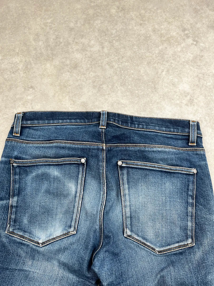 Acne Studios Medium Blue Denim Distressed Slim Jeans PsEDGxkP 6