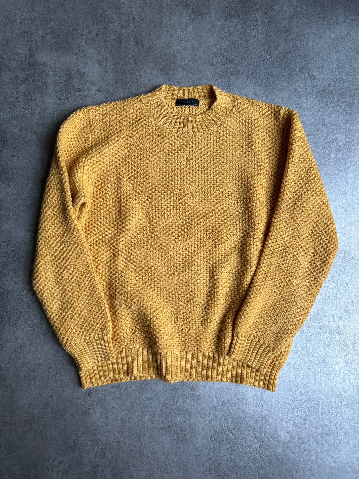 AW2017 Prada Yellow Wool Crewneck Sweater (L) - 7