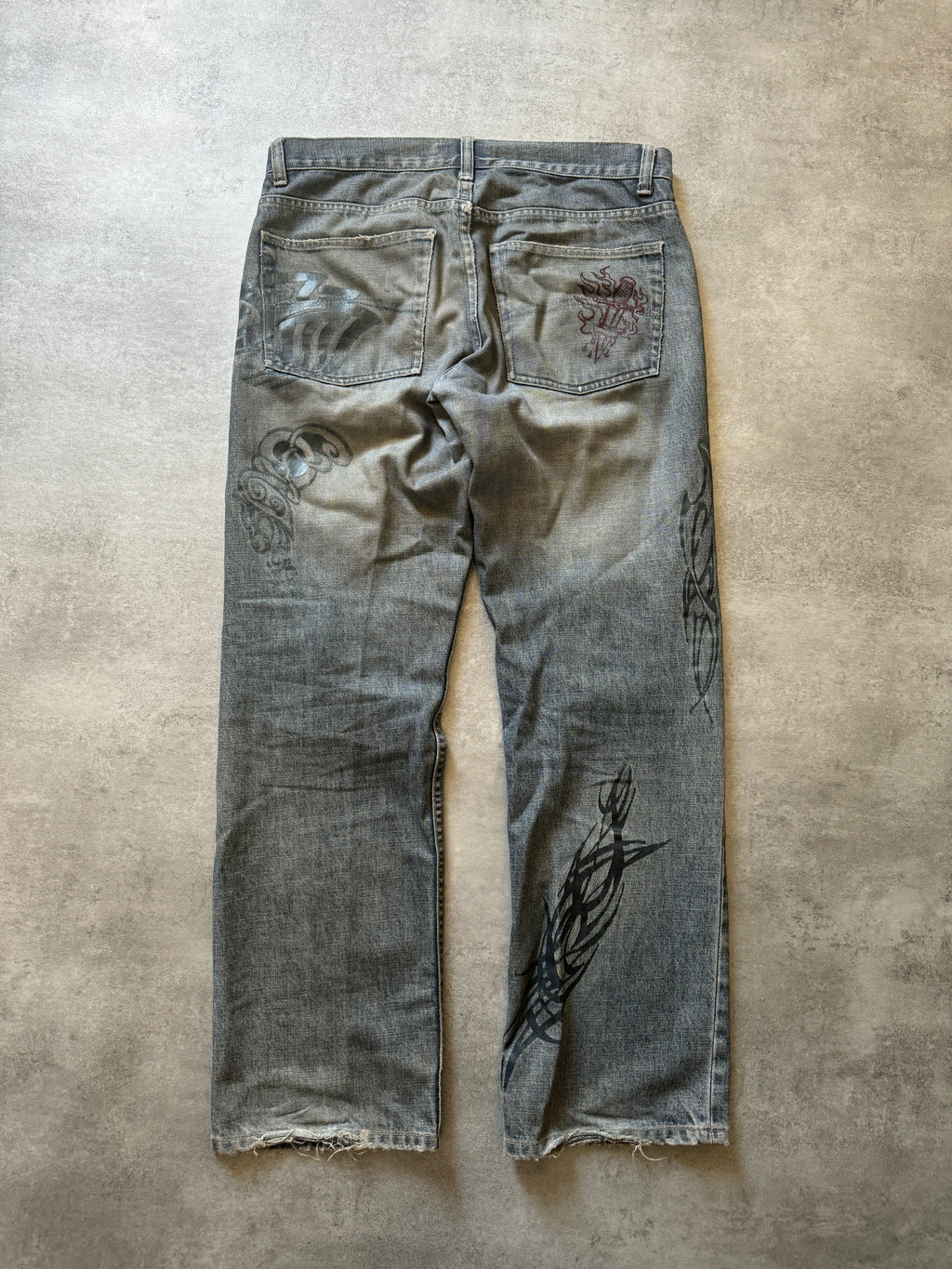 2000s Armani Limited Japan Printed Denim Jeans  (M) - 2