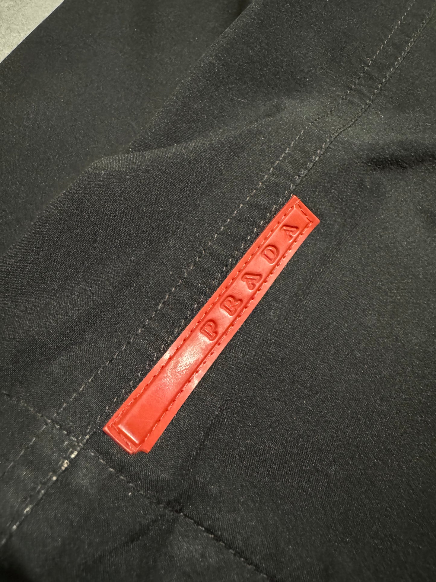 2000s Prada Light Black Nylon Linea Rossa Tactical Jacket  (M) - 10