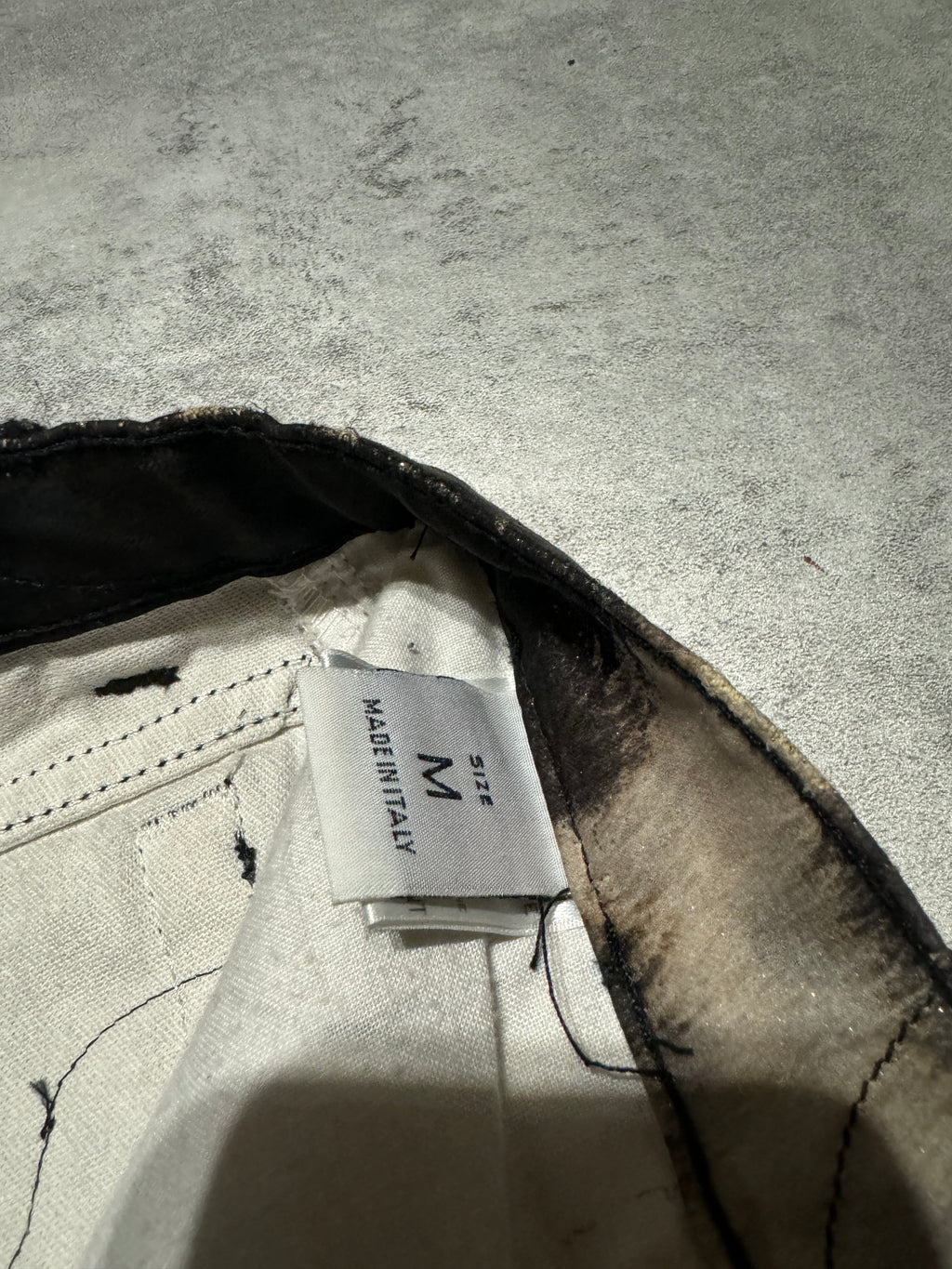 2000s Roberto Cavalli Deconstructed Leopard Magma Black Exploration Pants (S) - 7