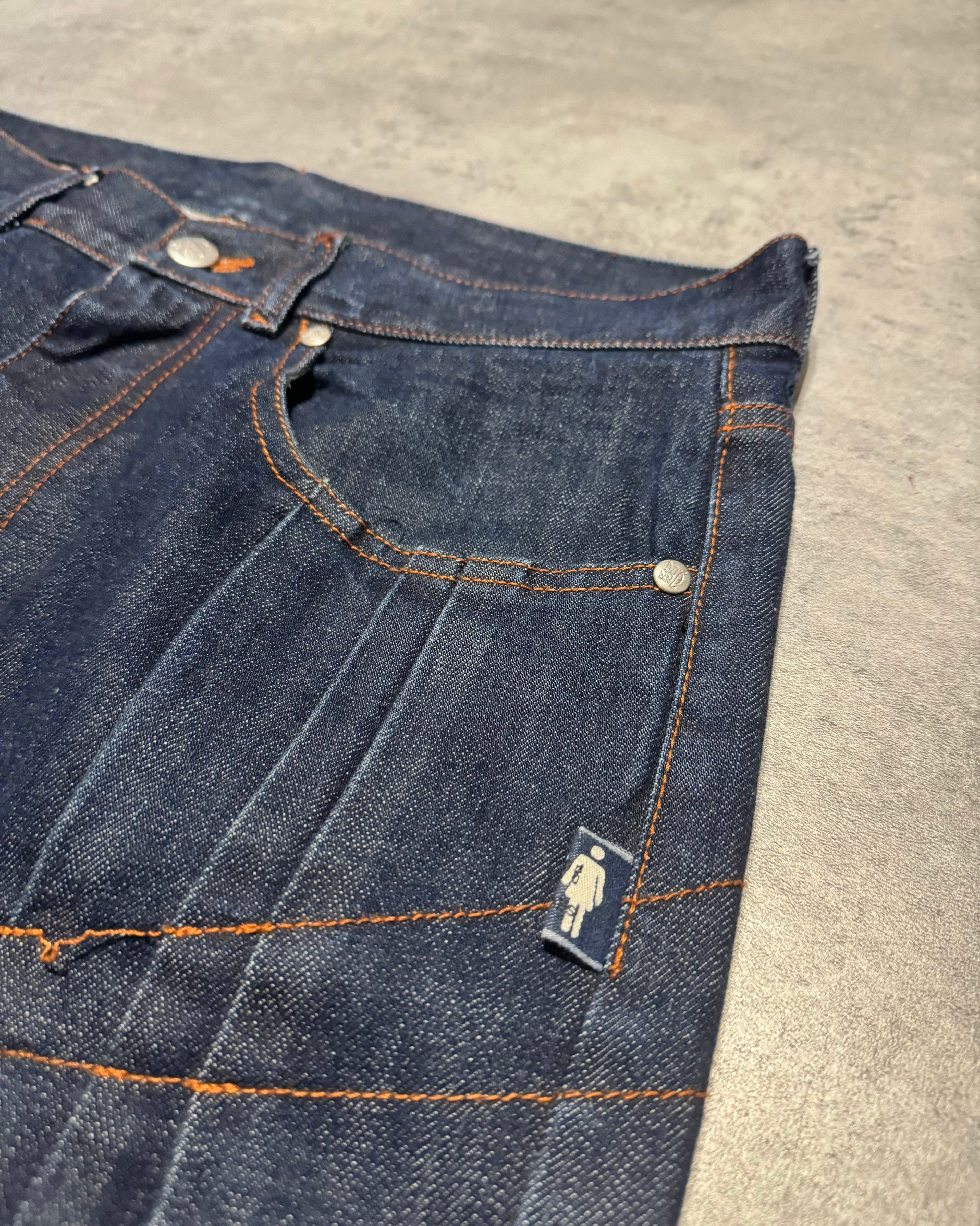 1990s Jean Paul Gaultier Brut Denim Extensible Denim Jeans (M/L) - 11