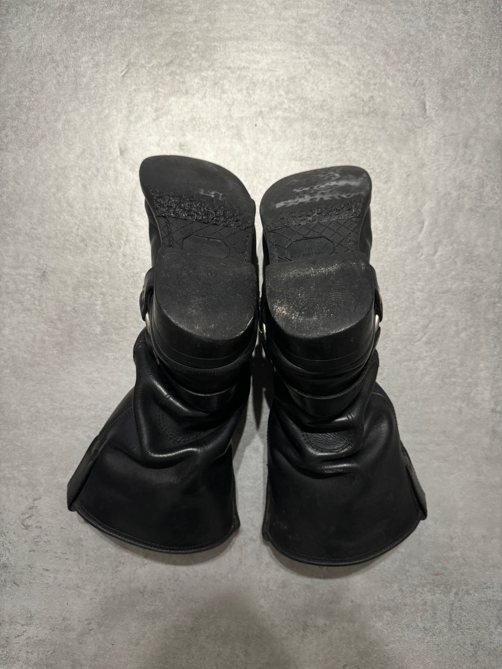 2000s DMP Moto Biker Black Ankle Boots (undefined) - 6