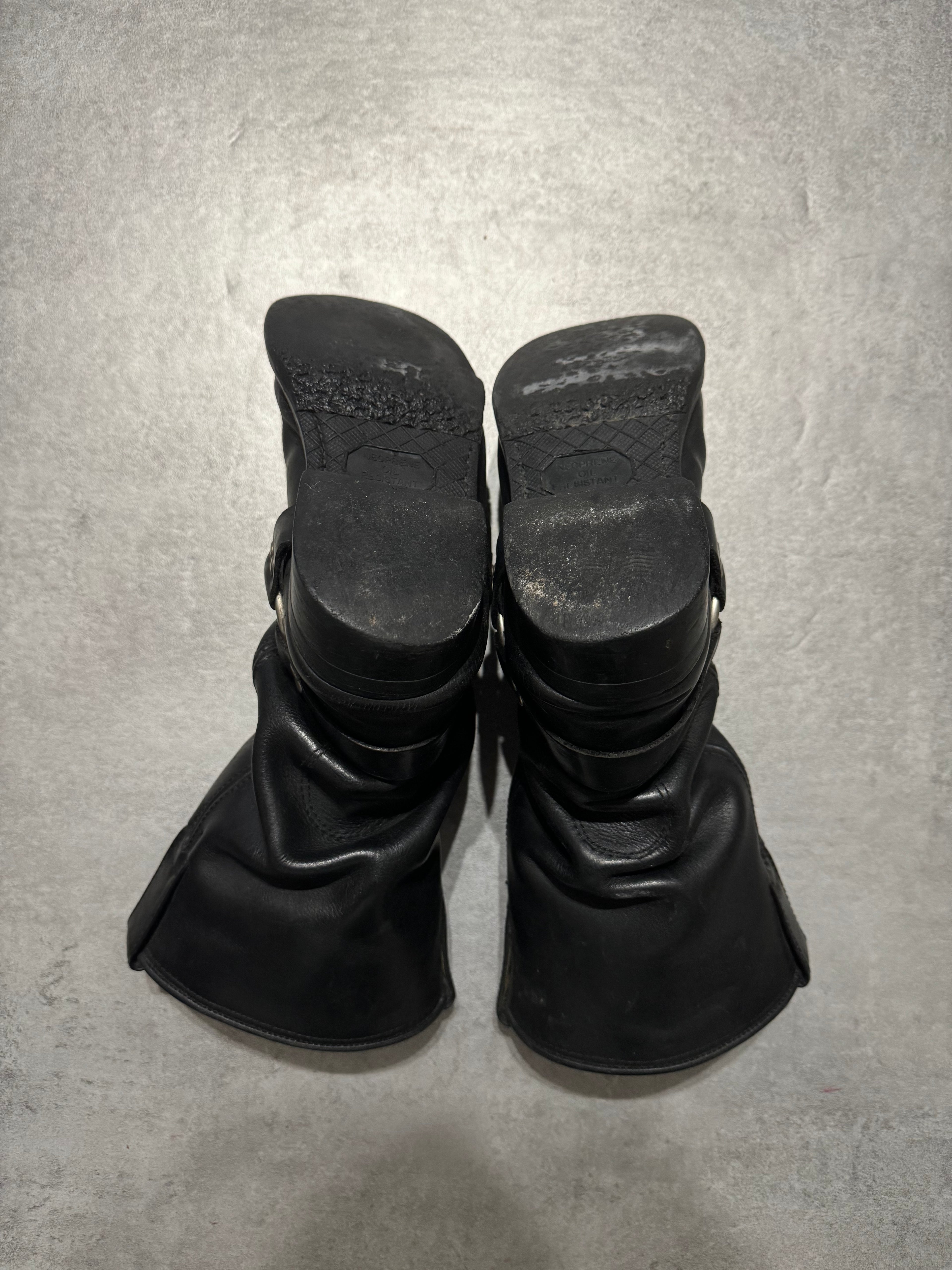 2000s DMP Moto Biker Black Ankle Boots (undefined) - 6