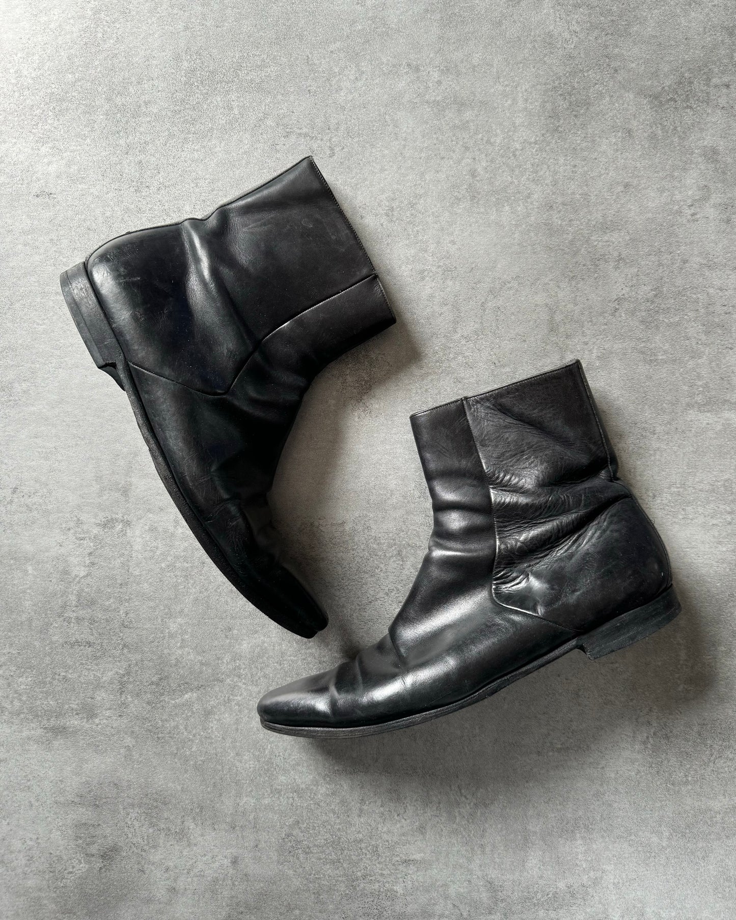 FW2001 Gucci Black Leather Boots by Tom Ford (45) - 10