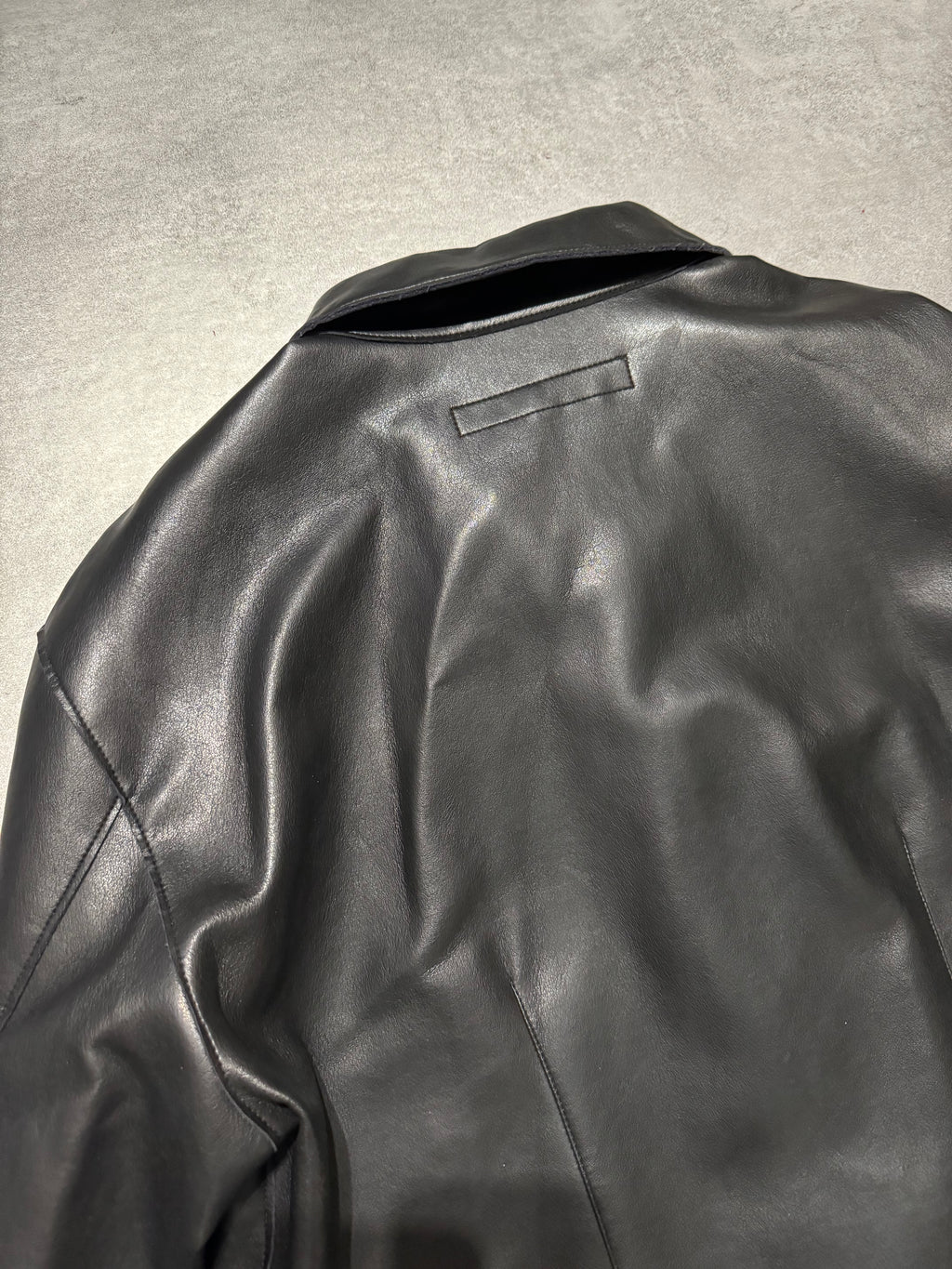 AW1996 Emporio Armani Black Leather Soft Italian Jacket (L/XL) - 9