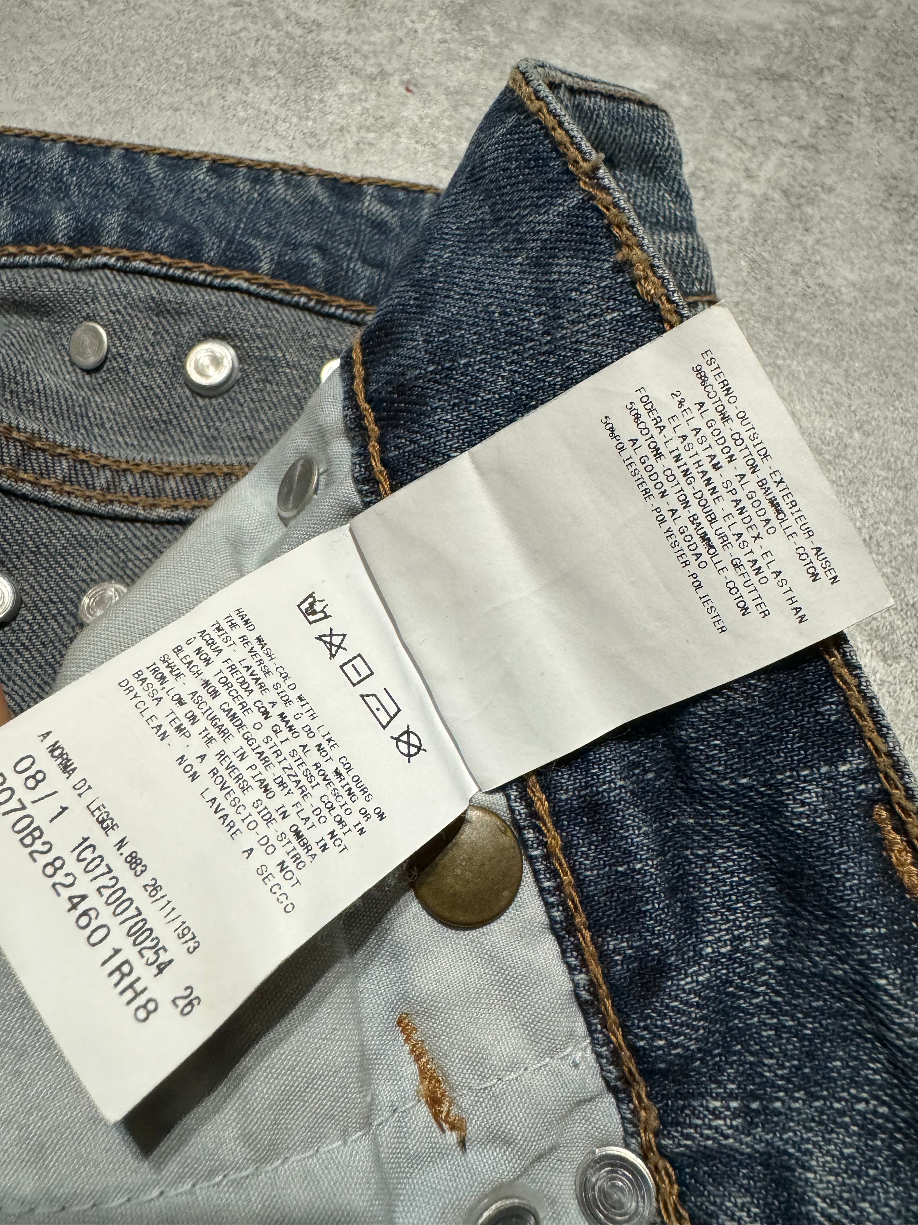 SS2008 Cavalli Studded Sun Faded Denim Jeans (S/M) - 8