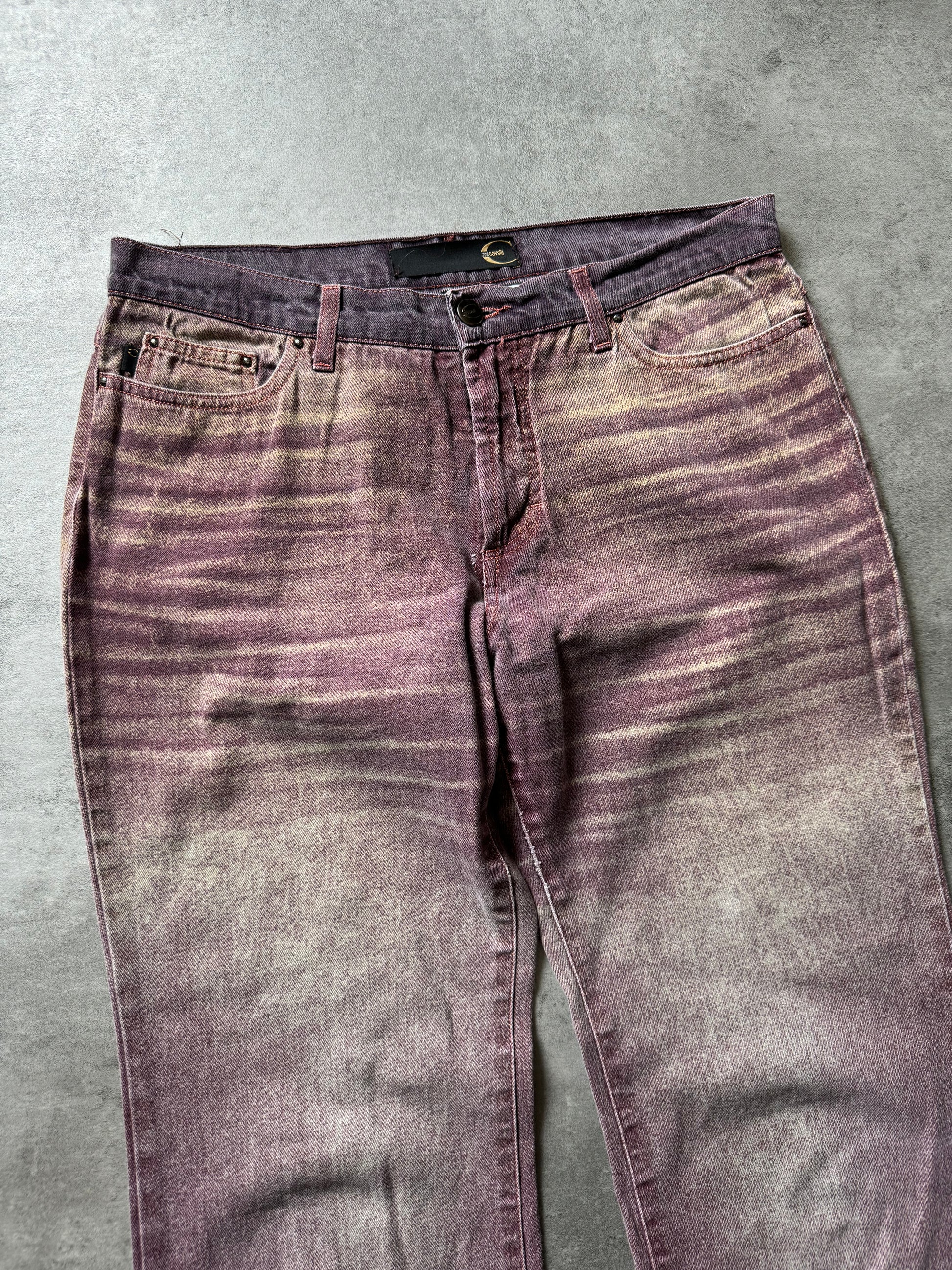SS2004 Cavalli Faded Purple Relaxed Pants (M) - 7