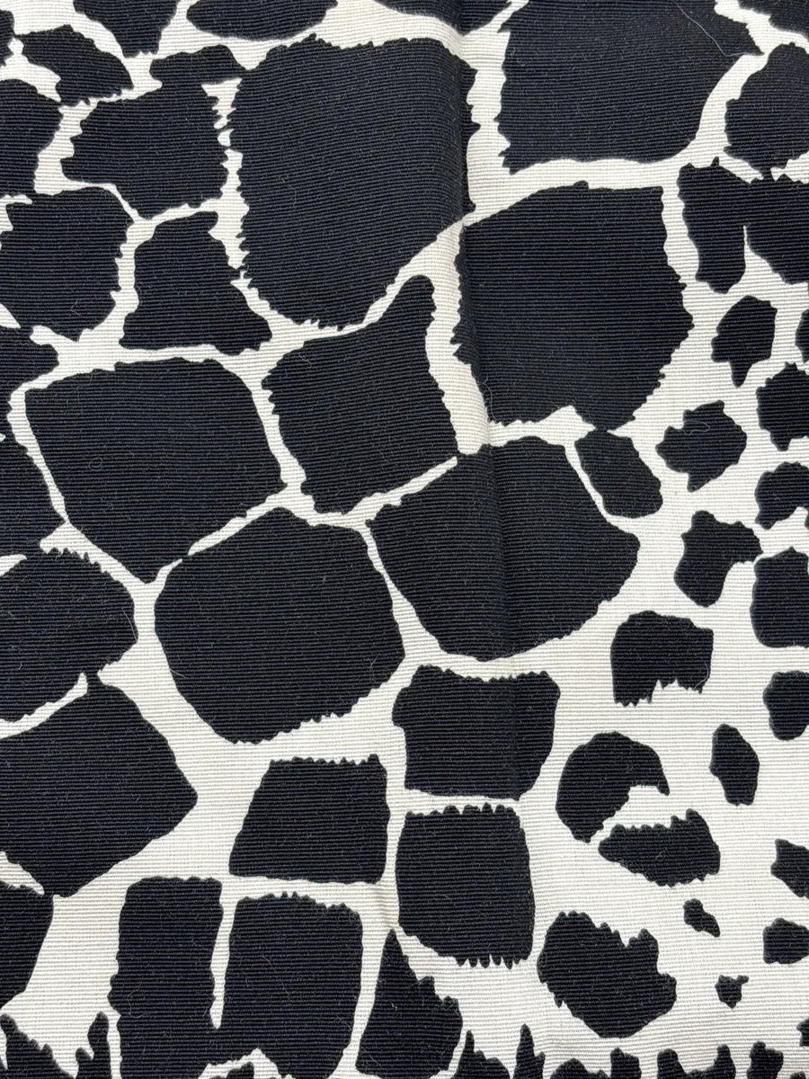1990s Yves Saint Laurent Black & White Giraffe Print Skirt QJYKrWfq 8
