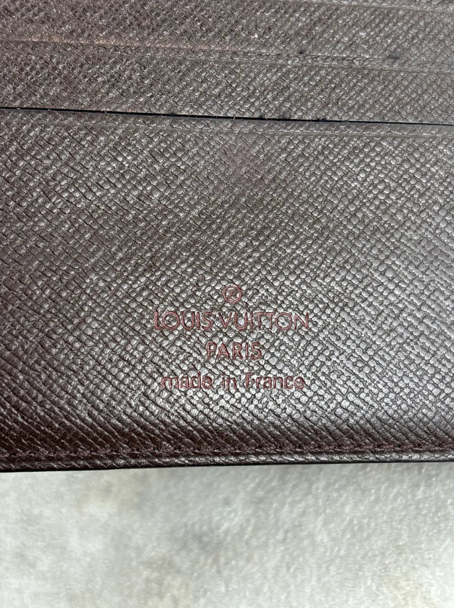 Louis Vuitton Brown Coated Canvas Damier Check Bifold Wallet QLLphfos 7