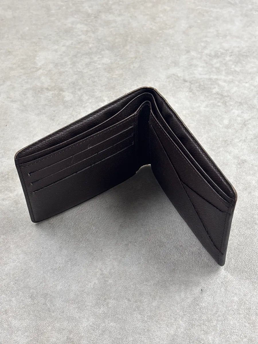 Louis Vuitton Brown Coated Canvas Damier Check Bifold Wallet QLLphfos 4