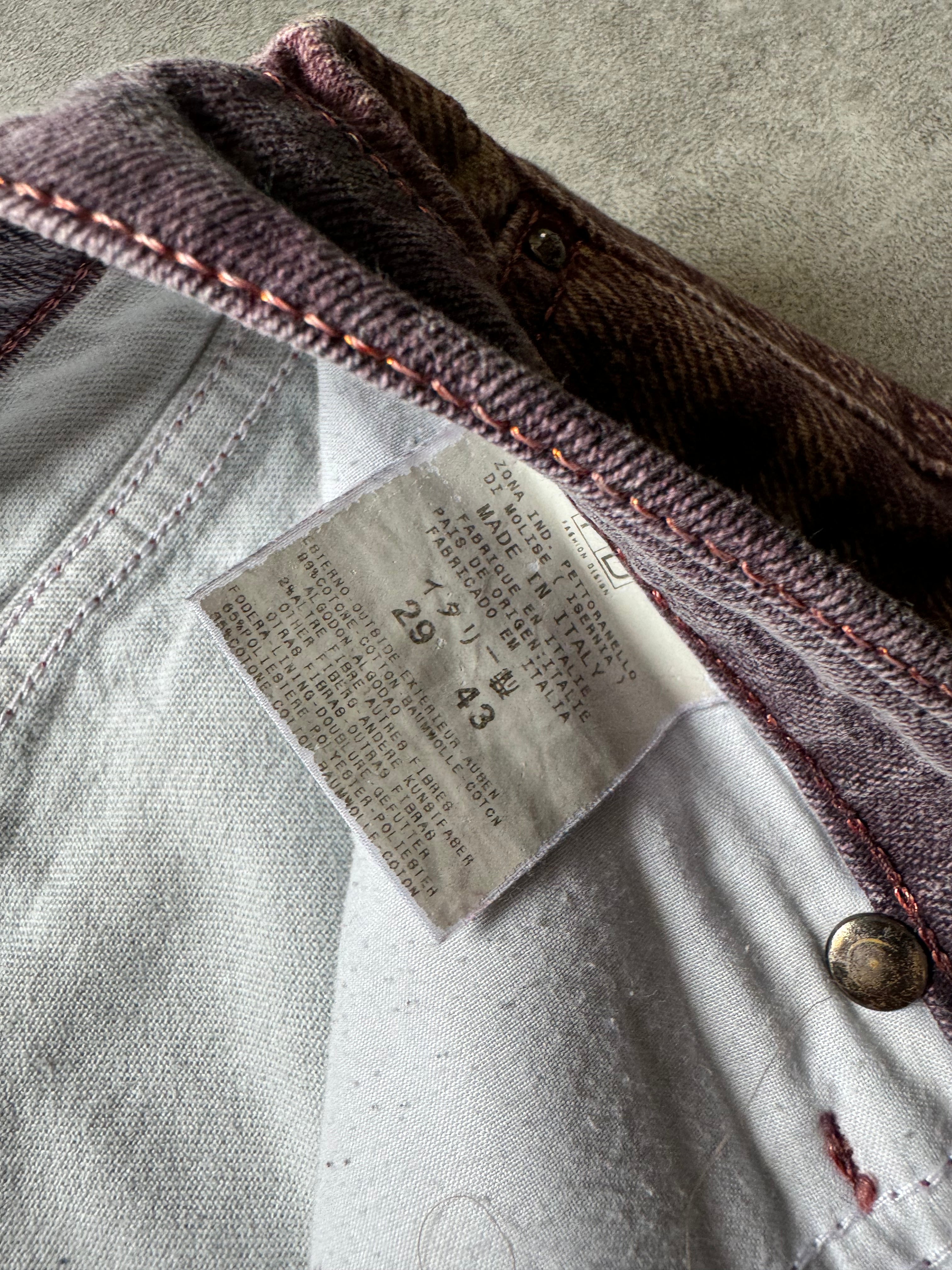 SS2004 Cavalli Faded Purple Relaxed Pants (M) - 8