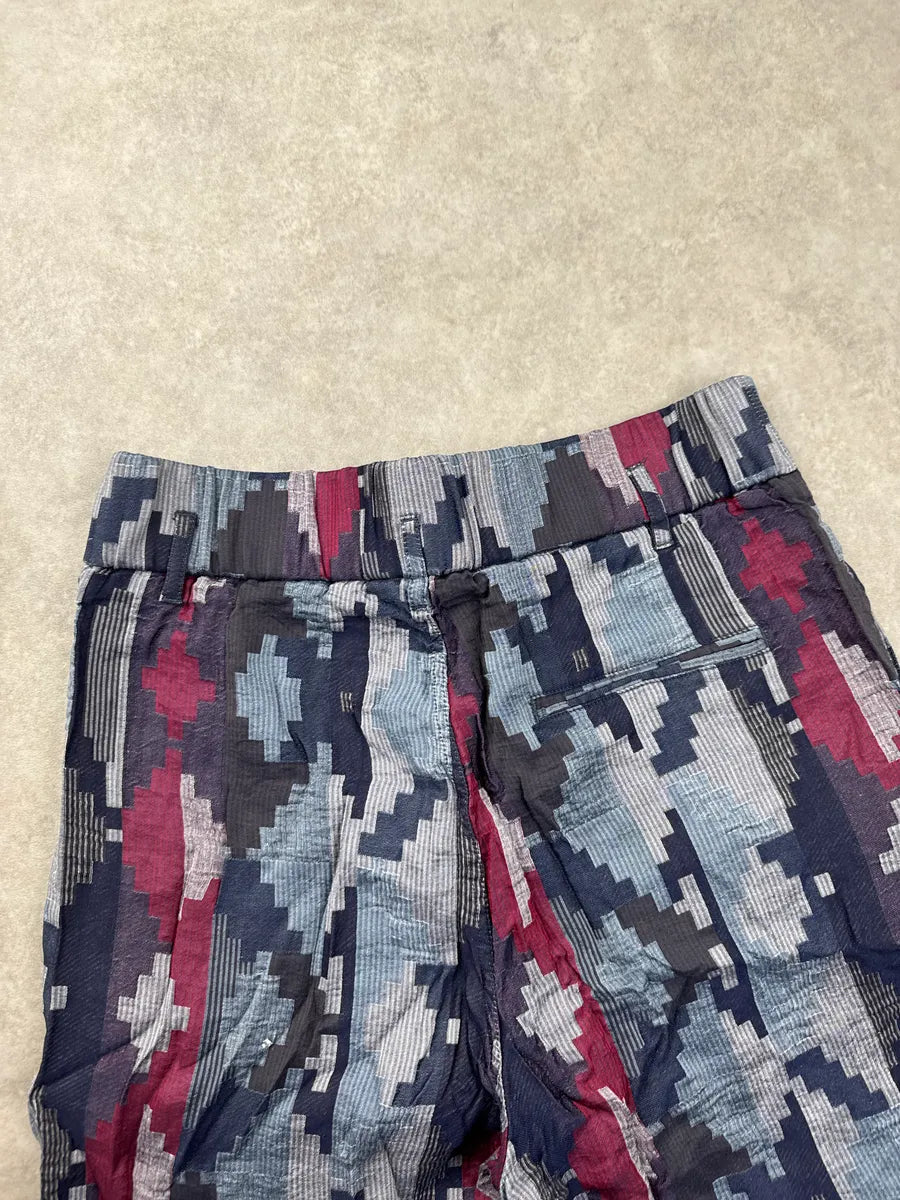 SS2022 Giorgio Armani Geometric Pleated Shorts QPhDpWqd 11