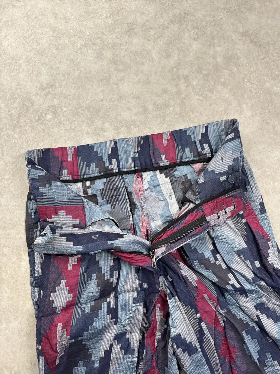 SS2022 Giorgio Armani Geometric Pleated Shorts QPhDpWqd 10