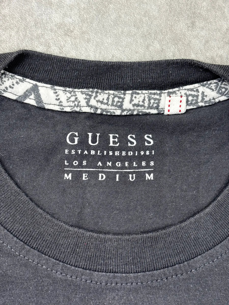 2010s Guess Black Liberty or Death Crest T-Shirt QQTjqpAy 8