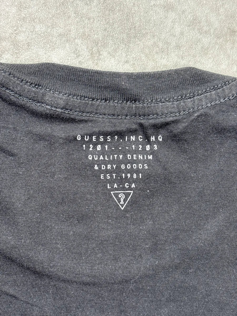 2010s Guess Black Liberty or Death Crest T-Shirt QQTjqpAy 7