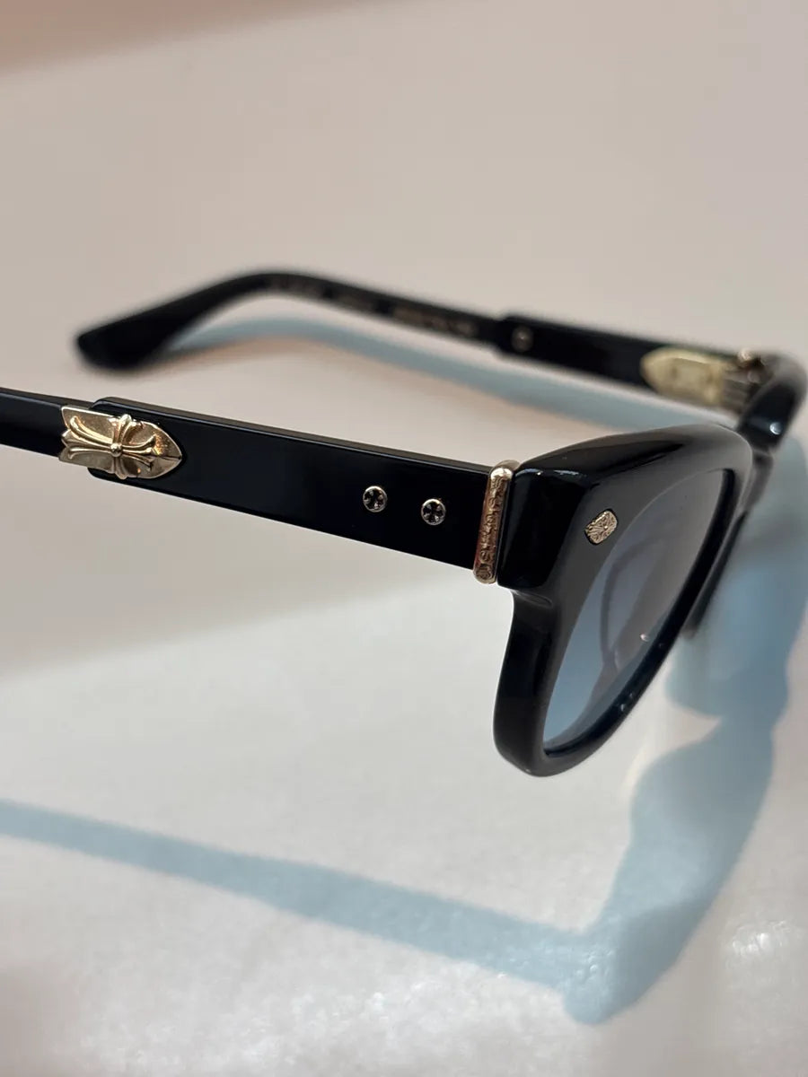 Chrome Hearts Black Acetate Jenna Tail yea Blue Gradient Square Sunglasses QQsqwzIp 8