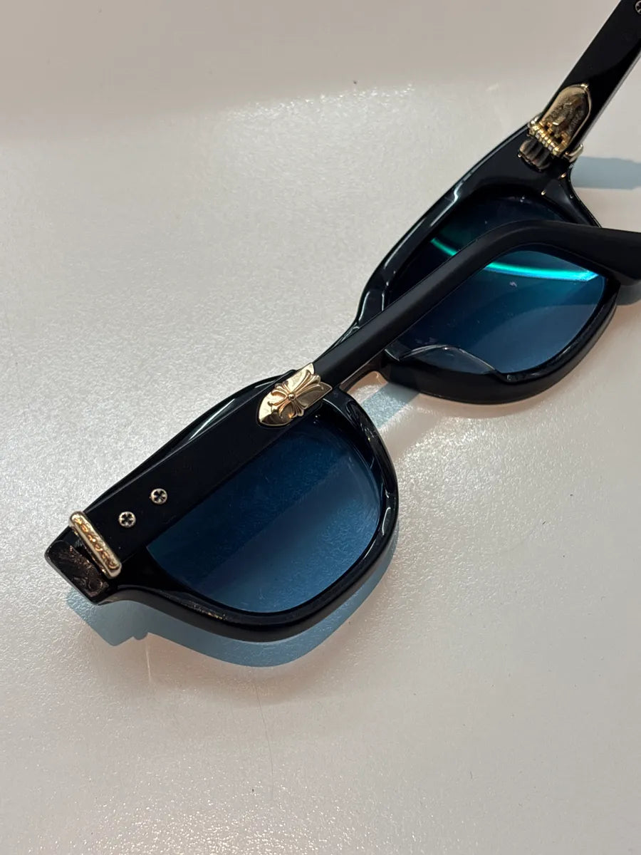 Chrome Hearts Black Acetate Jenna Tail yea Blue Gradient Square Sunglasses QQsqwzIp 9