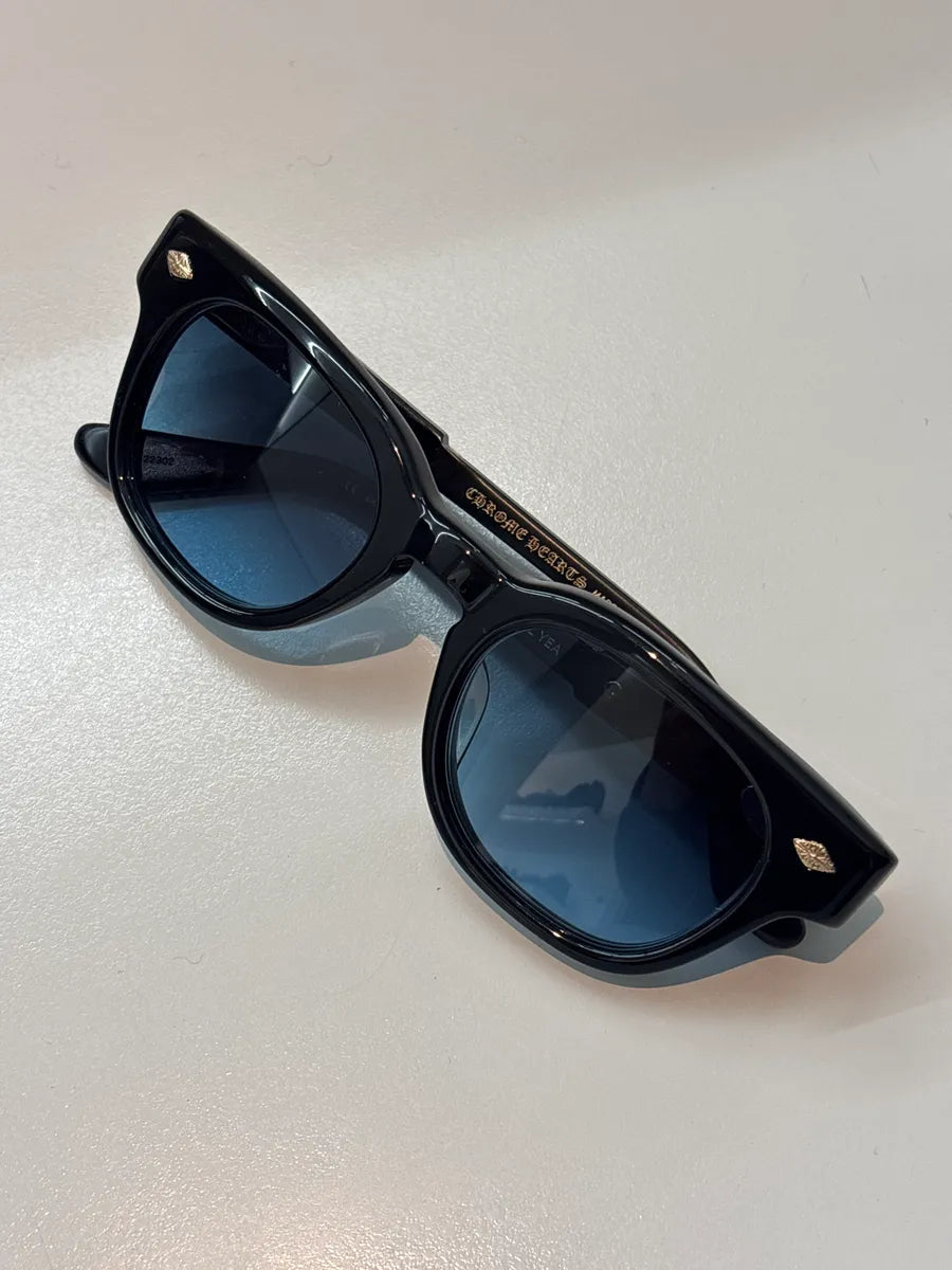 Chrome Hearts Black Acetate Jenna Tail yea Blue Gradient Square Sunglasses QQsqwzIp 6