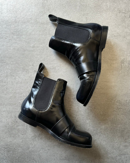 AW2020 Jil Sander Black Strapped Leather Boots  (37) - 3