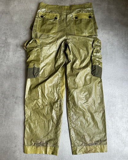 Dries Van Noten Olive Tactical Cargo Pants (XL) - 2