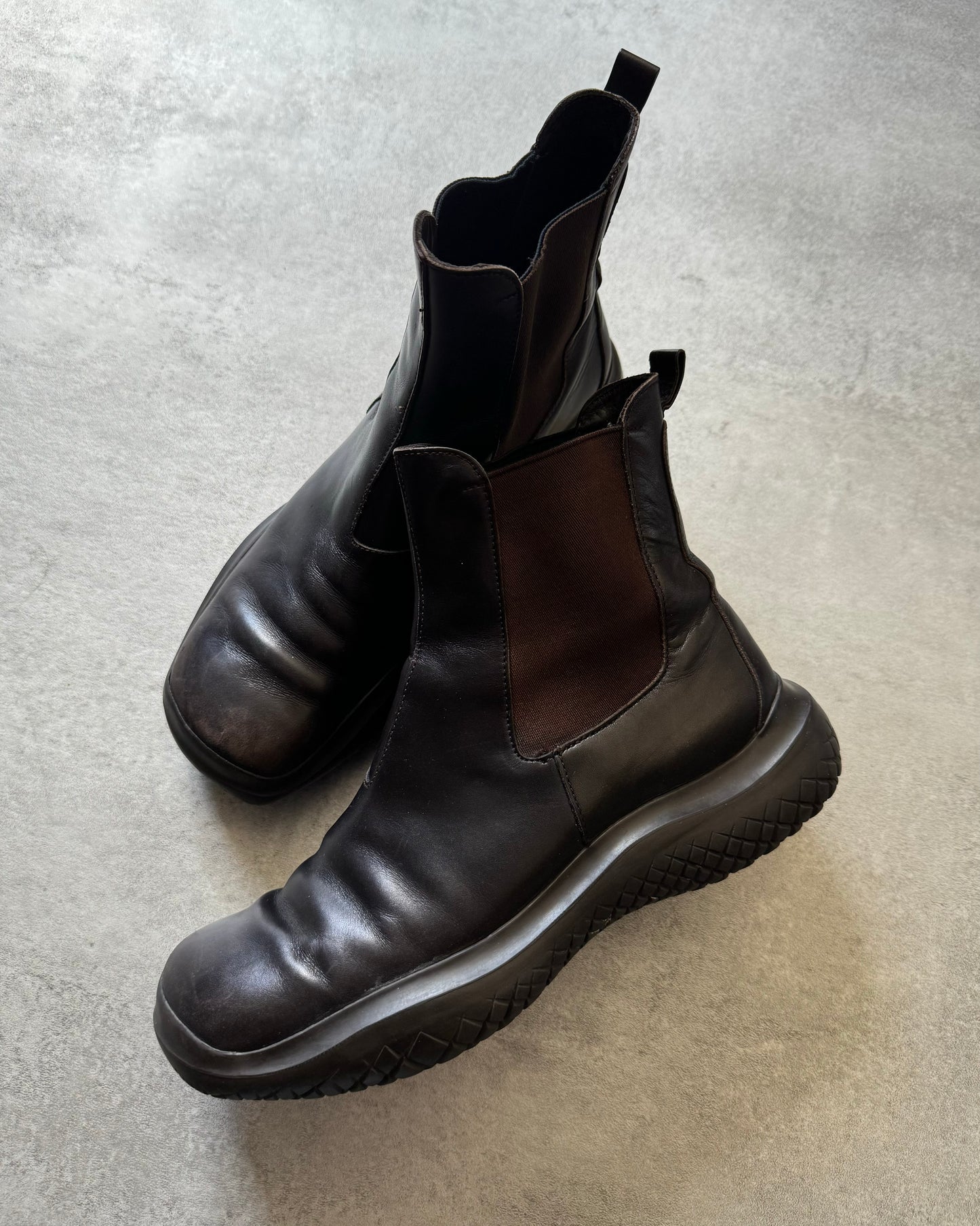 FW1999 Prada Brown Leather Boots (41) - 6