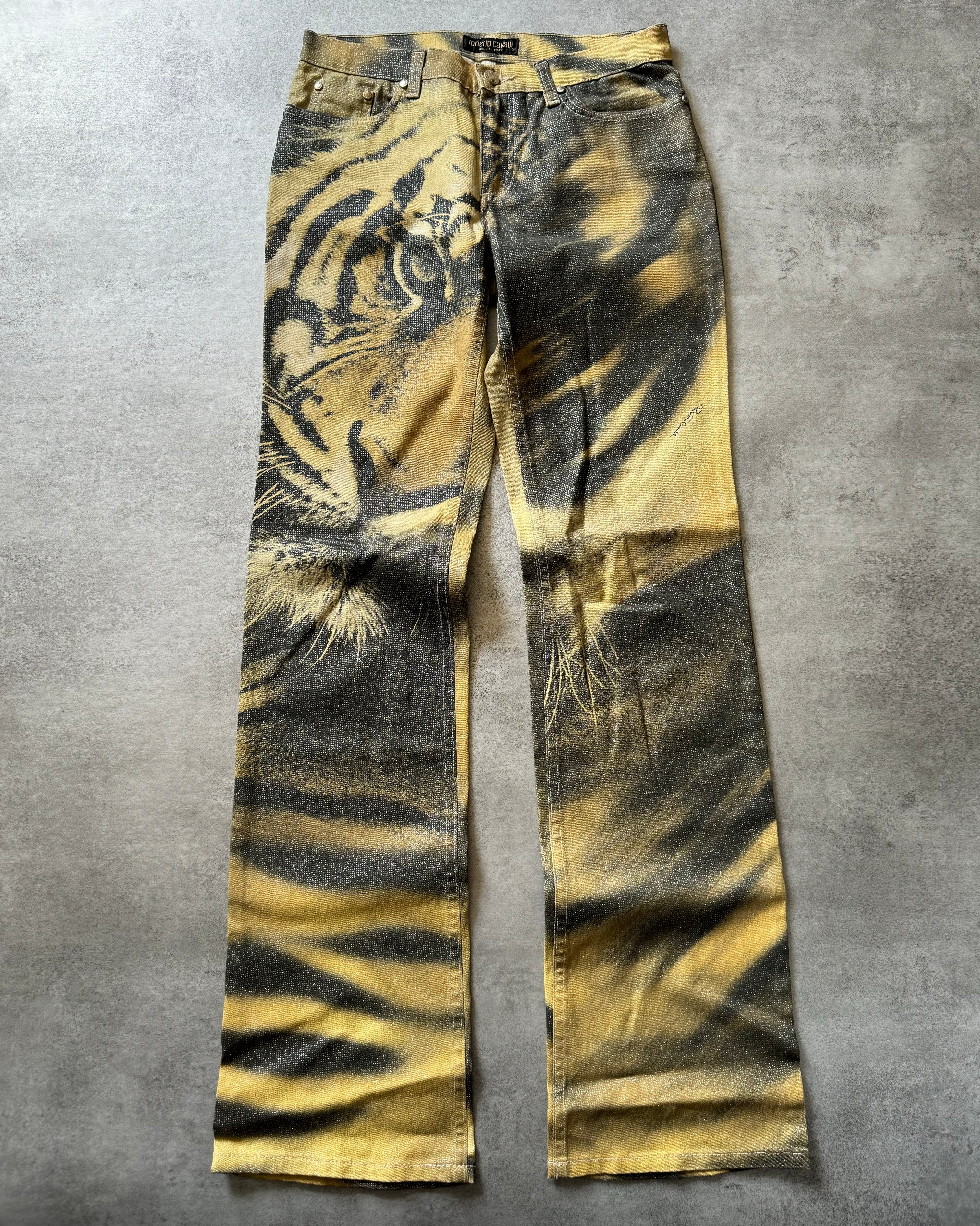 FW2000 Roberto Cavalli Tiger Savage Pants (S) - 1