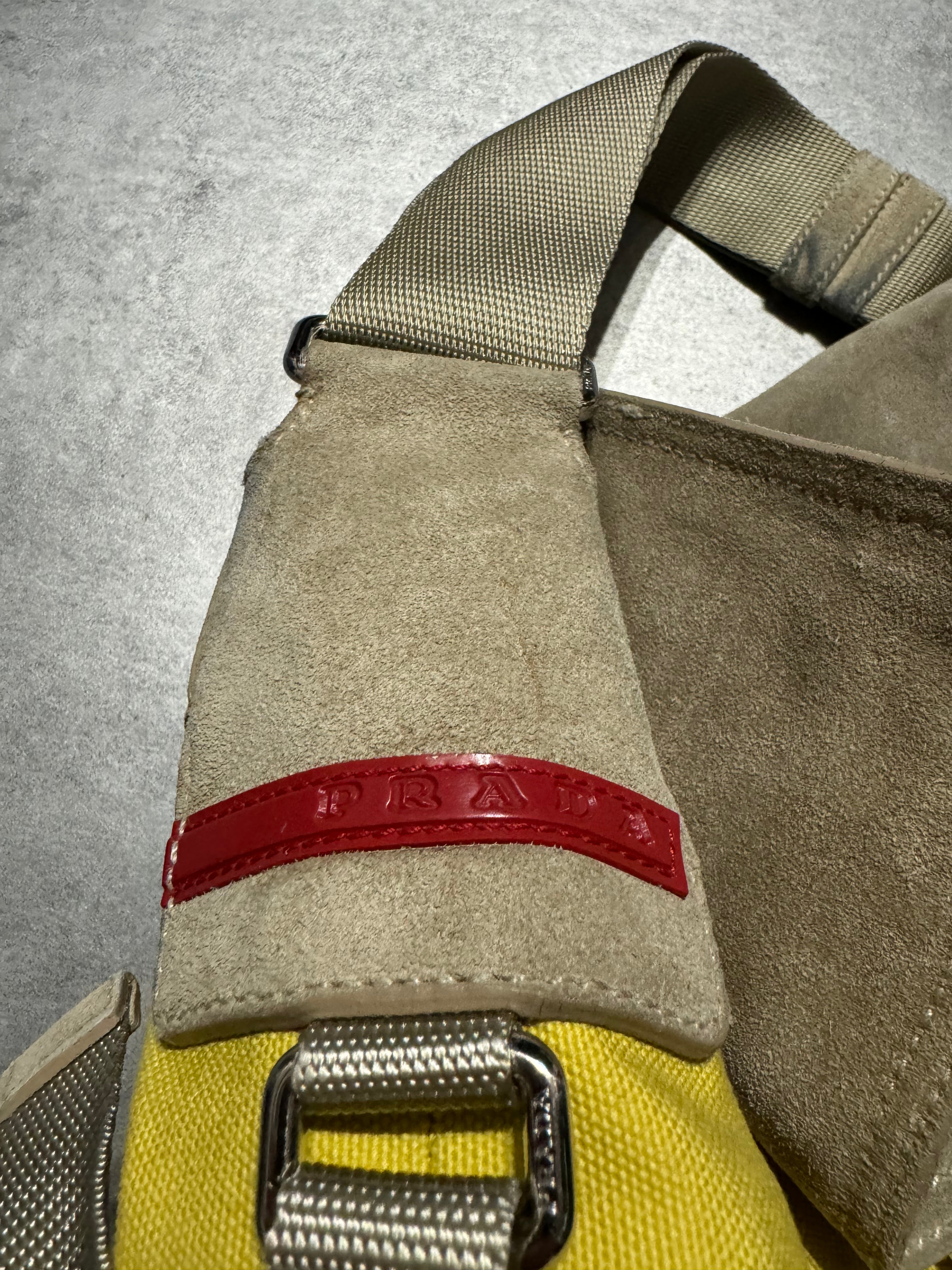 2000s Prada Linea Rossa Yellow Shoulder Bag (OS) - 10