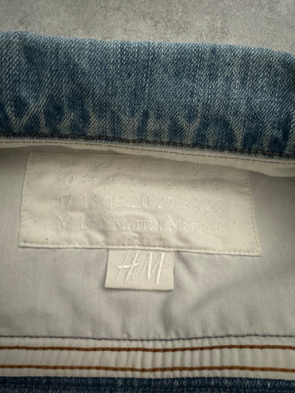 SS2005 Maison Margiela x H&M Reversed Denim Jacket Re-Edition (S) - 4