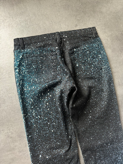 Roberto Cavalli Galaxy Expansion Blue Pants  (L) - 5