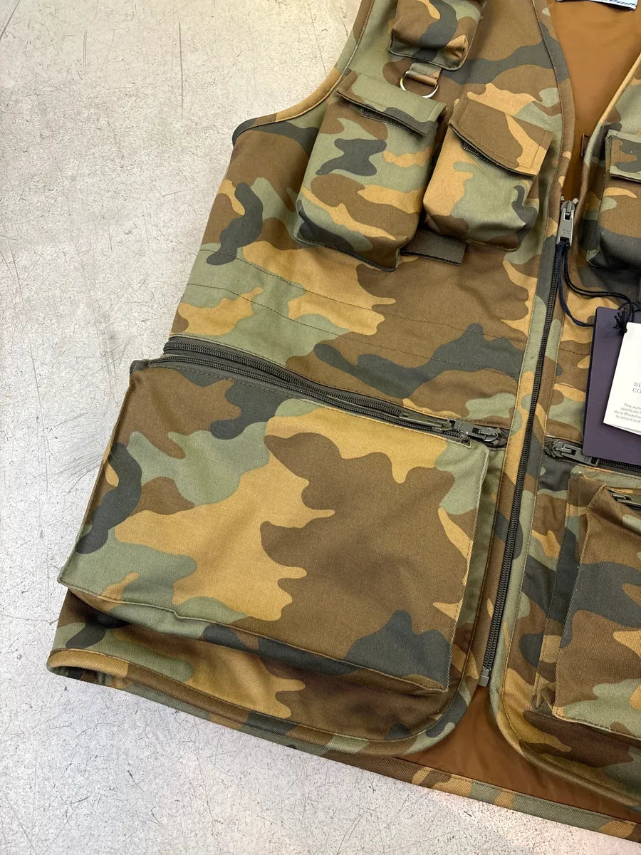 SS2024 Prada Camouflage Multi-Pocket Utility Cargo Vest QhhNHIGP 7