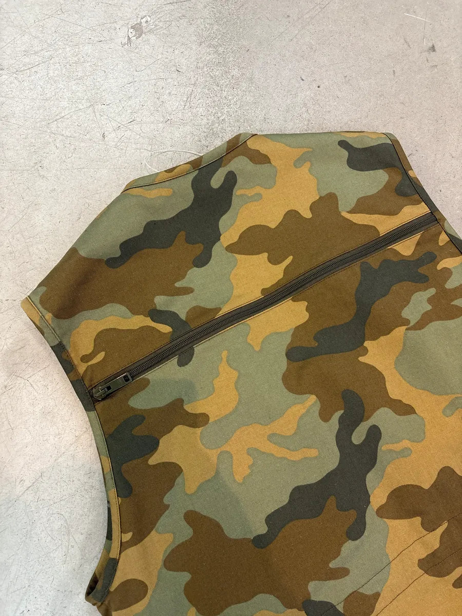 SS2024 Prada Camouflage Multi-Pocket Utility Cargo Vest QhhNHIGP 8