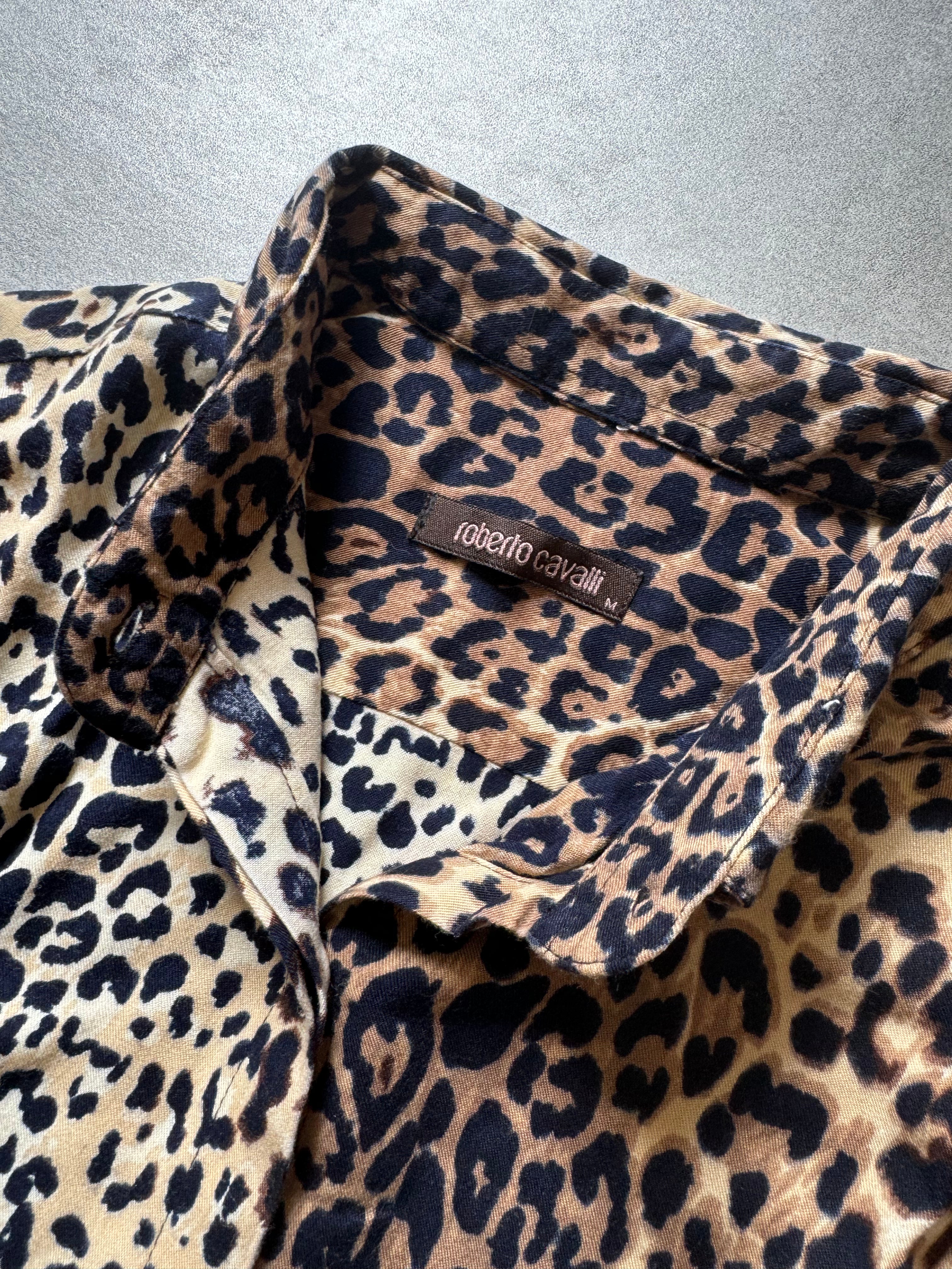2000s Roberto Cavalli Jaguar Shirt (S) - 4
