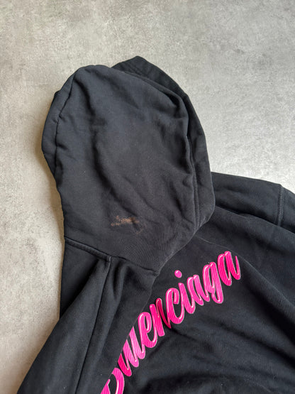 AW2019 Balenciaga Barbie Kering Pink & Black Hoodie (S/M) - 9