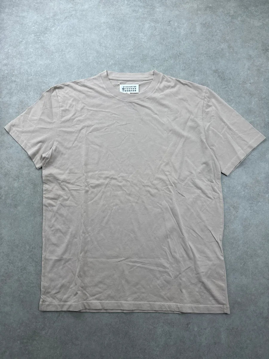 AW2019 Maison Margiela Beige Minimalist Oversized T-Shirt QlFvKdAu 0