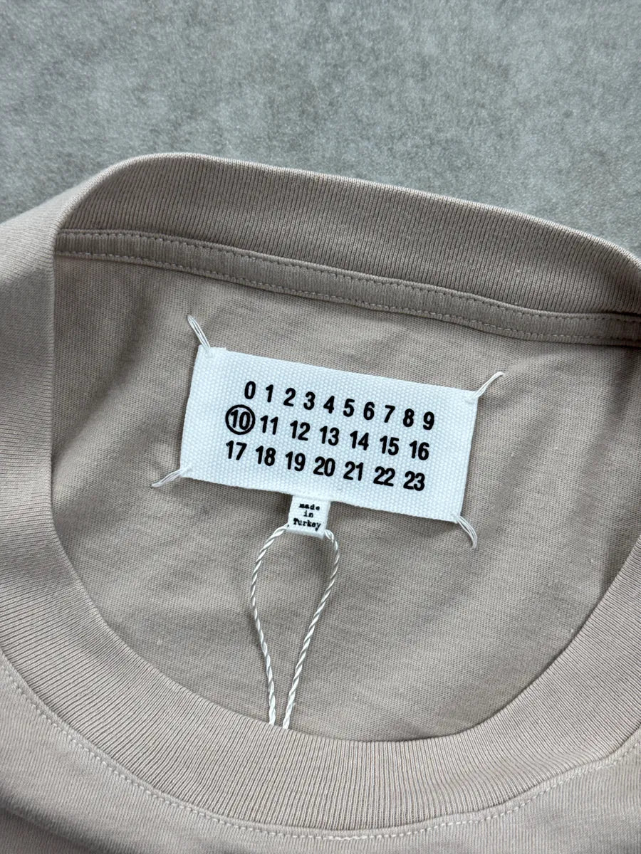 AW2019 Maison Margiela Beige Minimalist Oversized T-Shirt QlFvKdAu 7