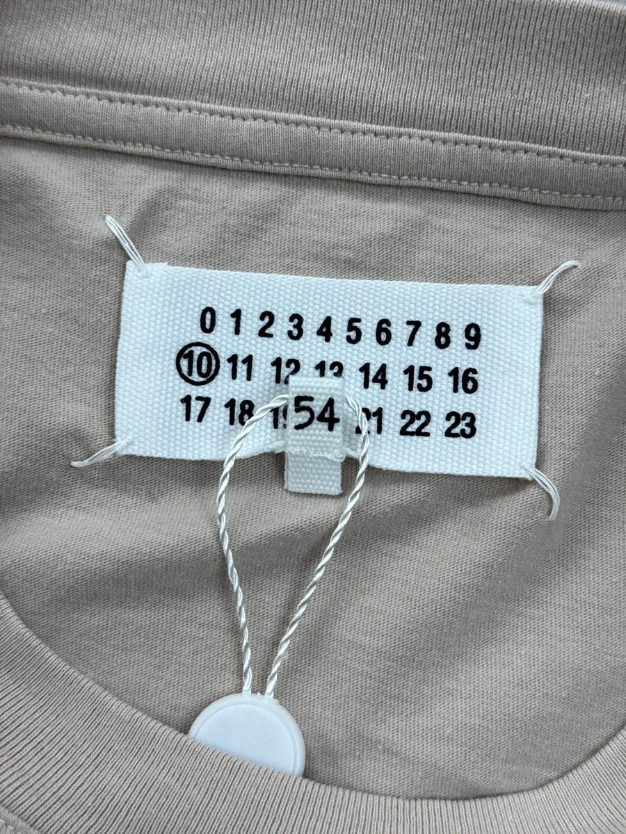 AW2019 Maison Margiela Beige Minimalist Oversized T-Shirt QlFvKdAu 8