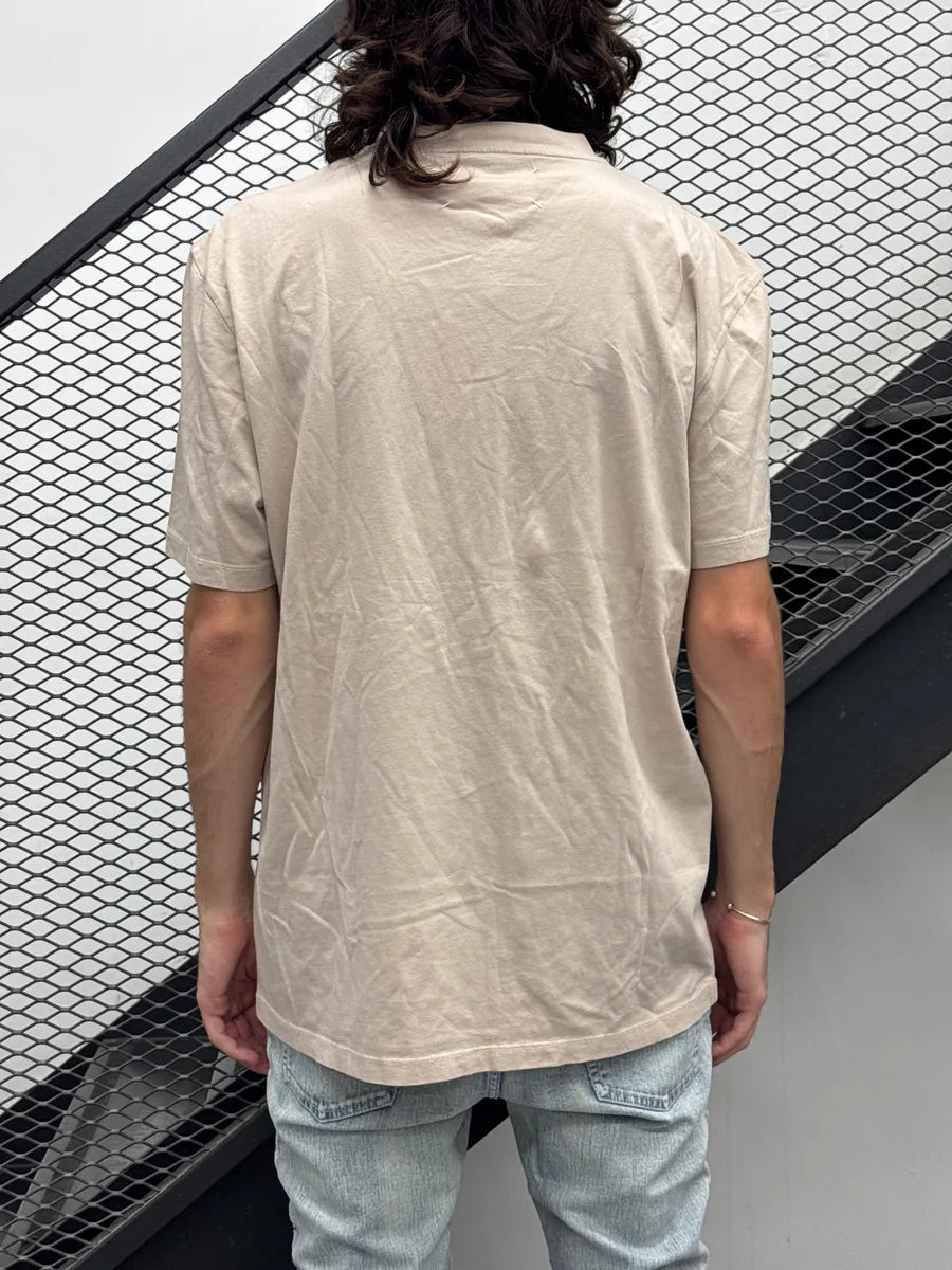 AW2019 Maison Margiela Beige Minimalist Oversized T-Shirt QlFvKdAu 3