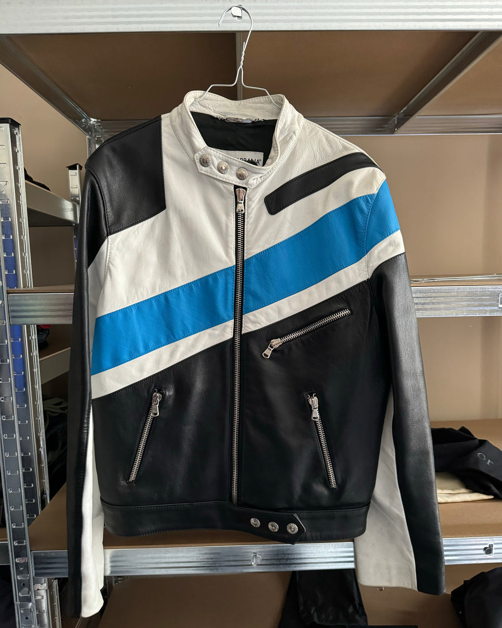 SS2001 Dolce & Gabbana Mythic Runway Biker Leather Jacket (M) - 2