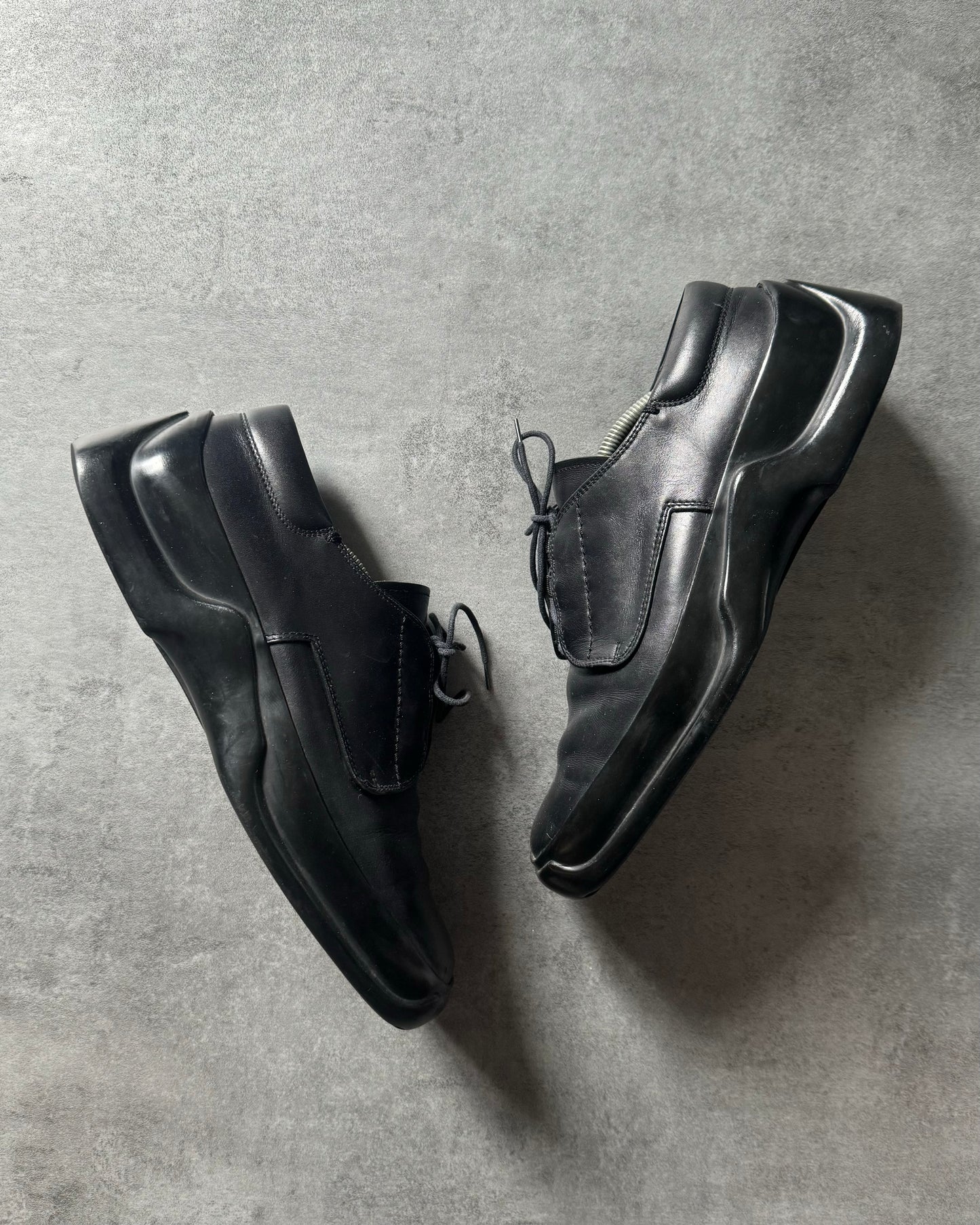 FW1999 Prada Black Low Premium Leather Boots (43) - 8