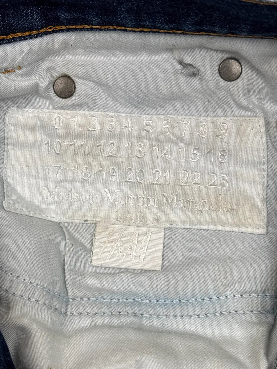 AW2012 Maison Margiela H&M White Denim Crackled Coated Jeans QtOAUlCS 13