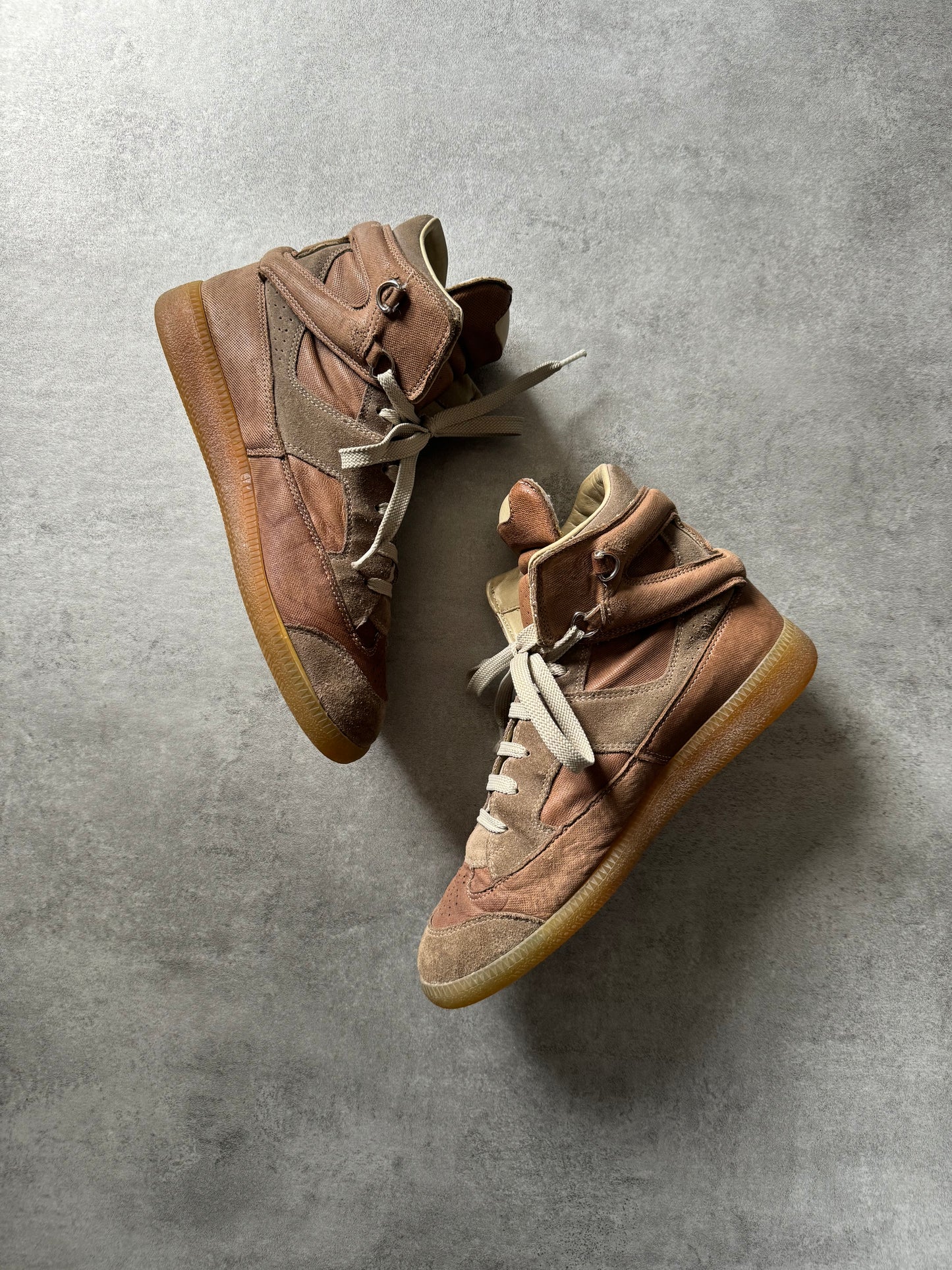 Maison Margiela Hybrid Brown Leather High Top (40) - 8