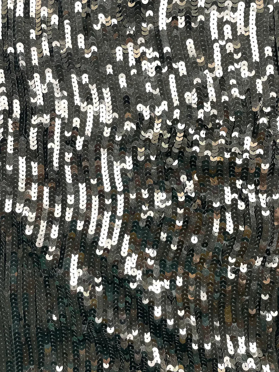 2000s Dolce & Gabbana Grey Sequin Front Knit T-Shirt QvEFaxfA 6