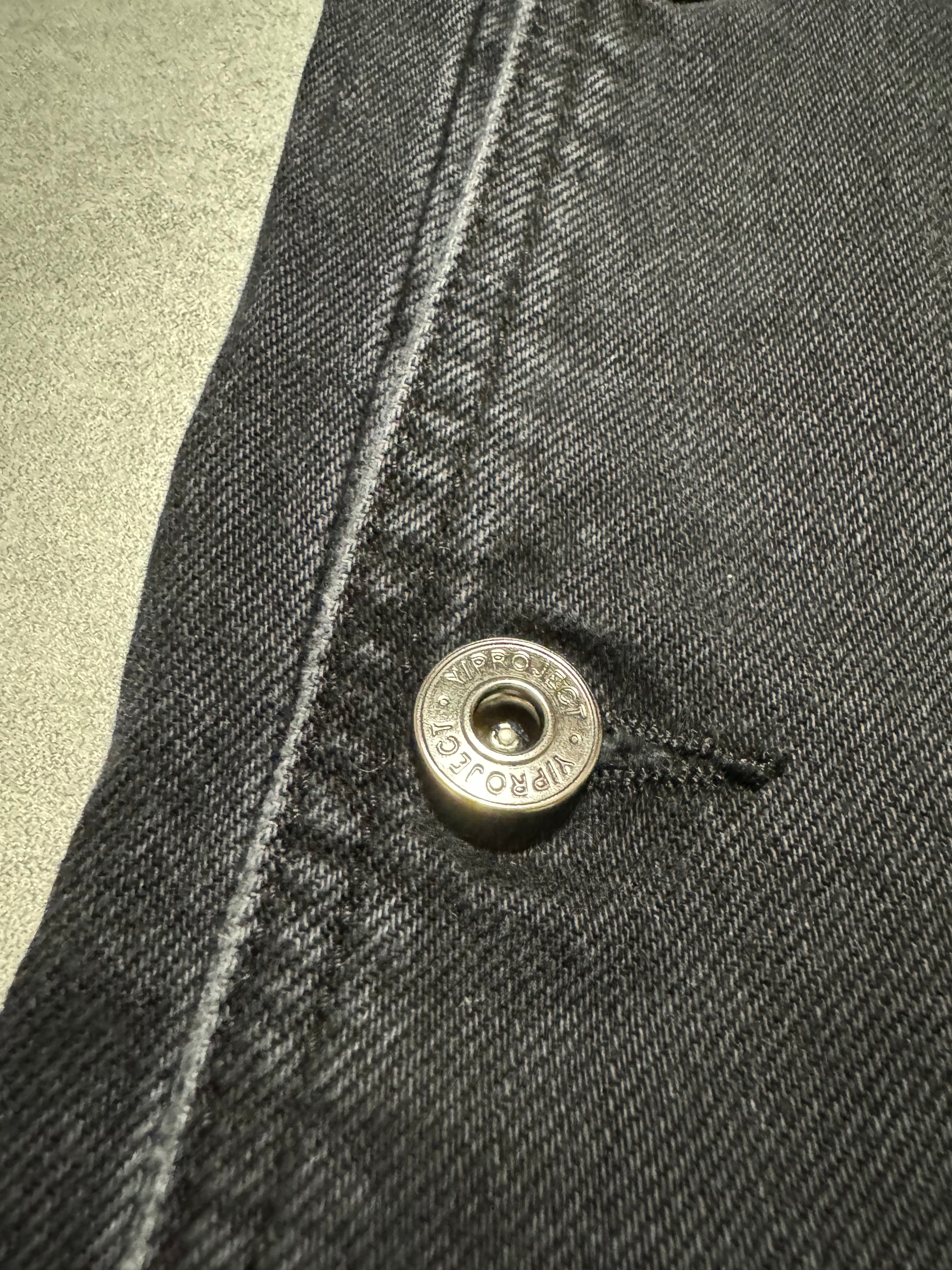 SS2025 Y/Project Snap Evergreen Black Denim Jeans (L) - 9