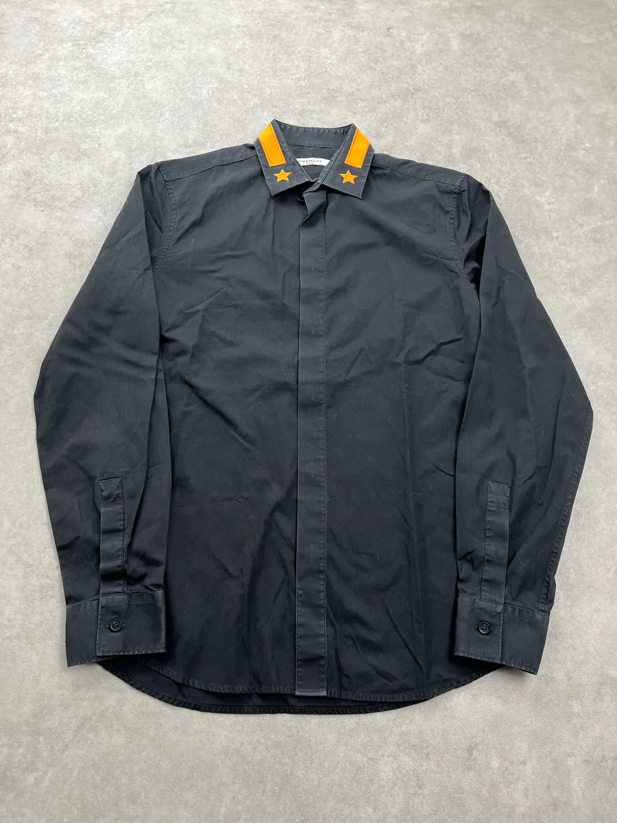 SS2015 Givenchy Star Embroidered Black & Orange Shirt by Riccardo Tisci RBVWkCXS 3