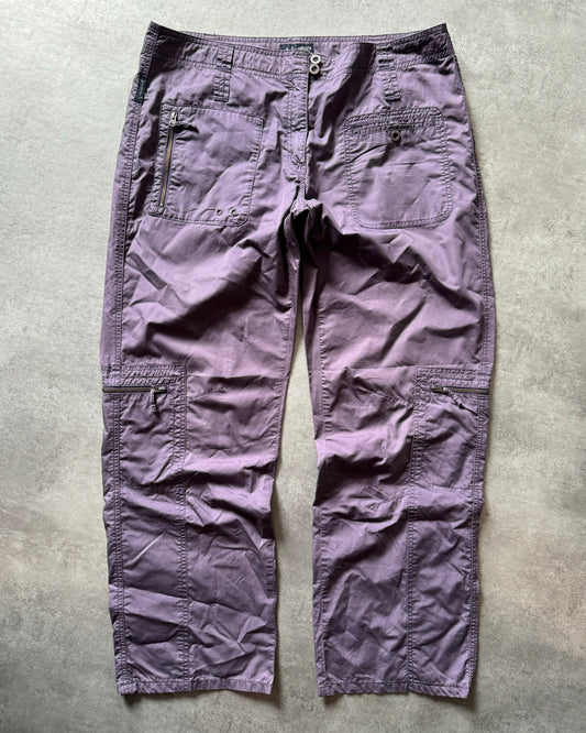 2000s Armani Purple Relaxed Cargo Pants (L) - 1