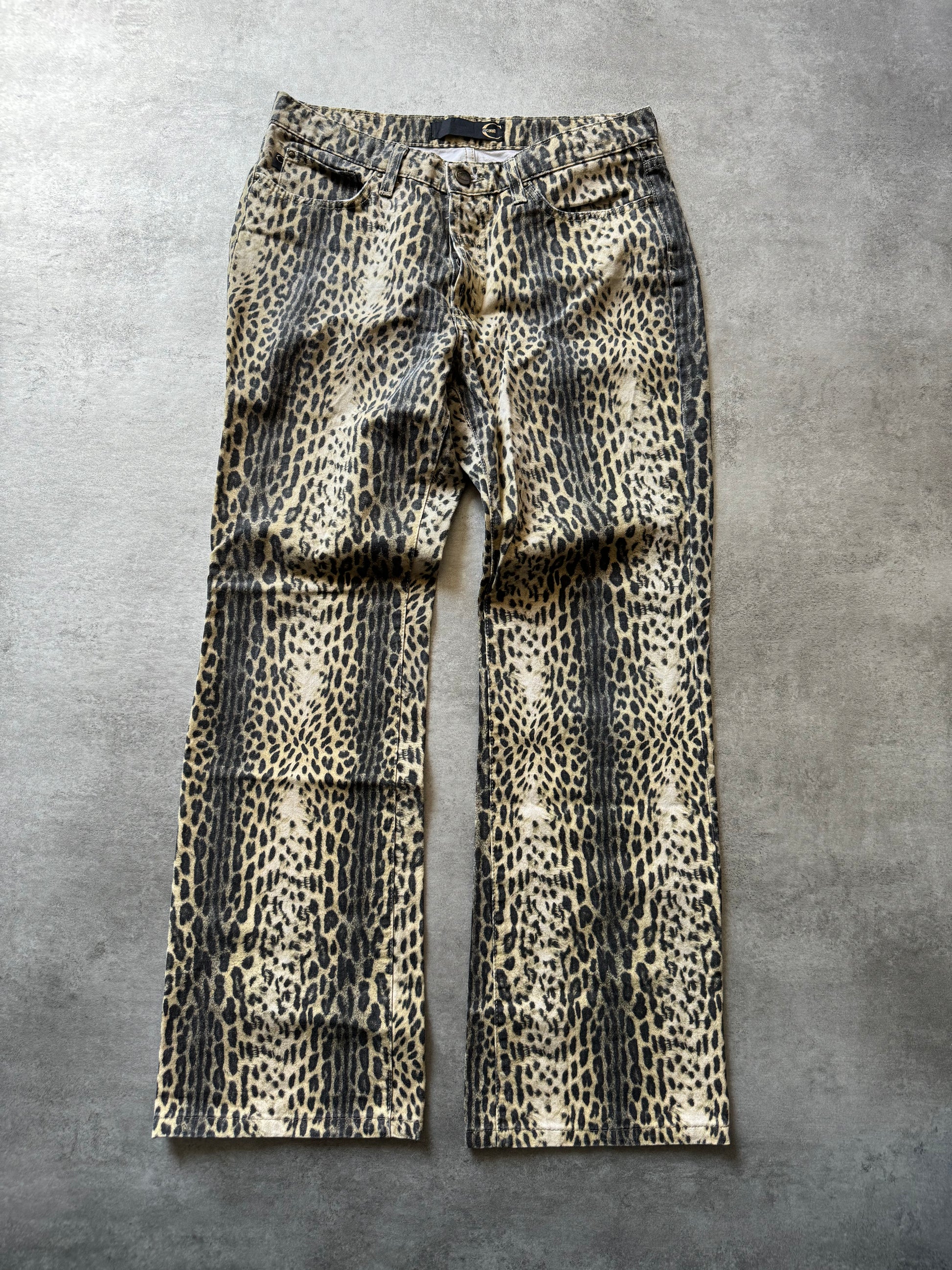 SS2006 Cavalli Leopard Print Pants  (S) - 7