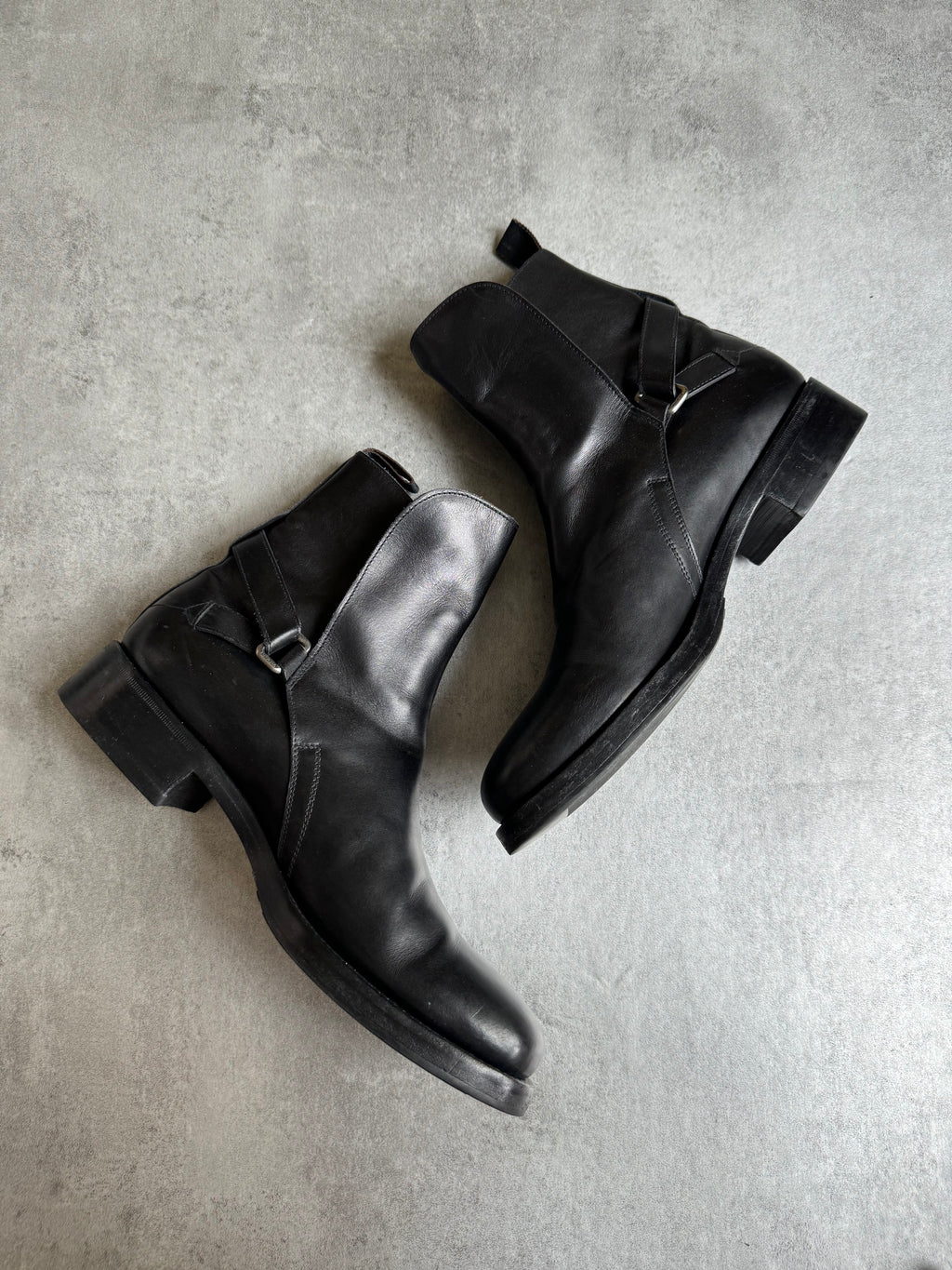AW2015 Prada Black Leather Boots (40,5) - 6